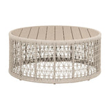 Modern European furniture - Beige Rope Outdoor Coffee Table - www.oroa.com
