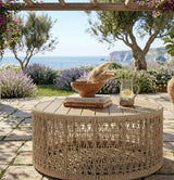 Modern European furniture - Beige Rope Outdoor Coffee Table - www.oroa.com