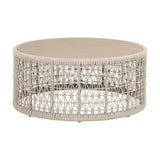 Modern European furniture - Beige Rope Outdoor Coffee Table - www.oroa.com