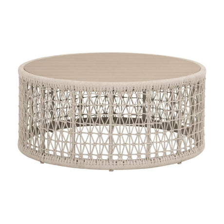 Modern European furniture - Beige Rope Outdoor Coffee Table - www.oroa.com