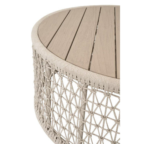 Modern European furniture - Beige Rope Outdoor Coffee Table - www.oroa.com