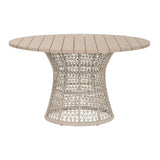 Modern European furniture - Beige Rope Outdoor Dining Table - www.oroa.com