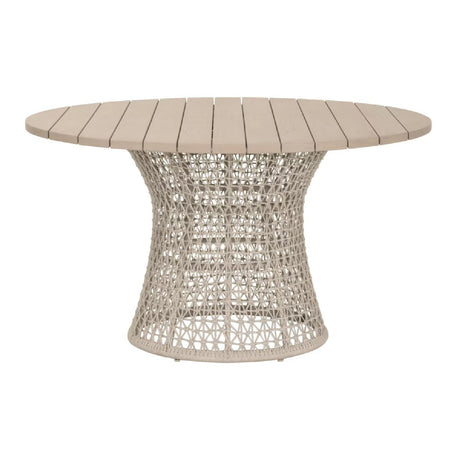Modern European furniture - Beige Rope Outdoor Dining Table - www.oroa.com