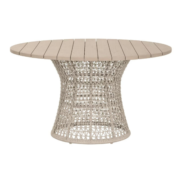 Modern European furniture - Beige Rope Outdoor Dining Table - www.oroa.com