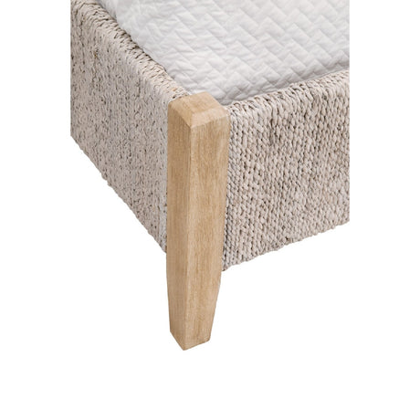 Whitewashed Abaca Rope Bed | Living Essentials Malay