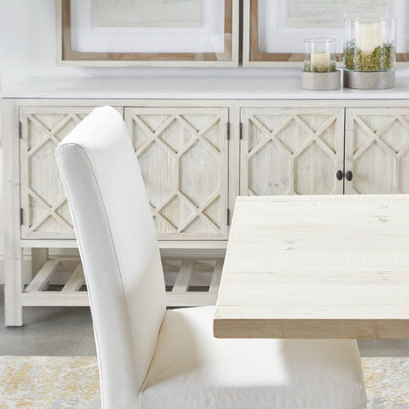 Modern European furniture - White Dining Chair Slipcovers (2) - www.oroa.com