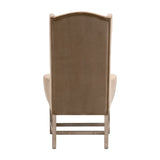 Modern European furniture - Brown Velvet High-Back Accent Chair - www.oroa.com