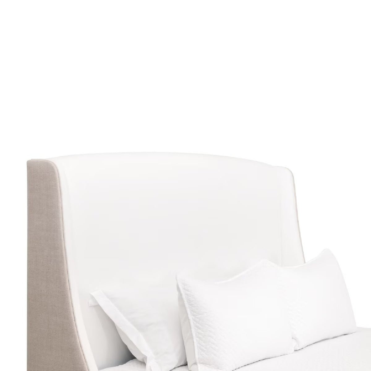 Beige Fabric Bed | Living Essentials Sloan