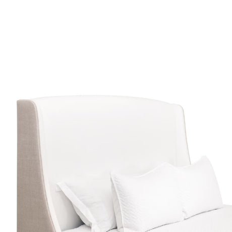 Beige Fabric Bed | Living Essentials Sloan
