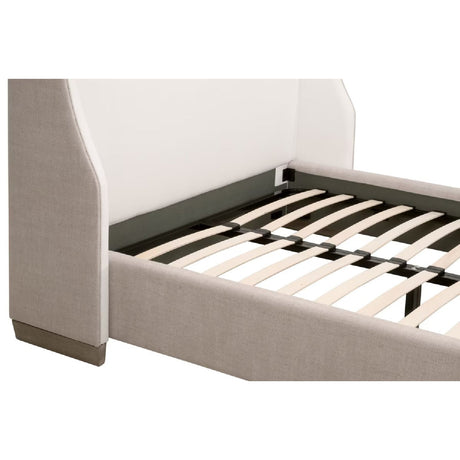 Beige Fabric Bed | Living Essentials Sloan