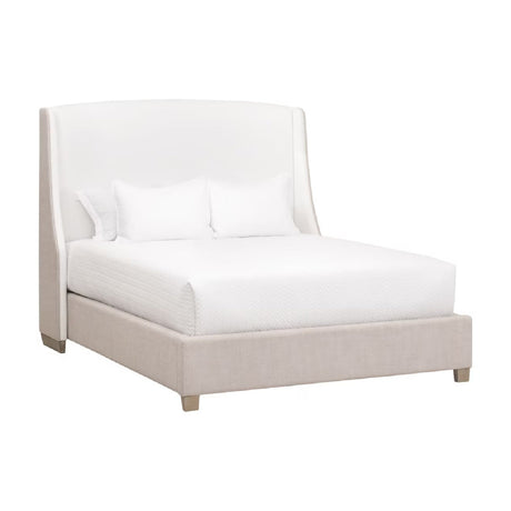 Beige Fabric Bed | Living Essentials Sloan