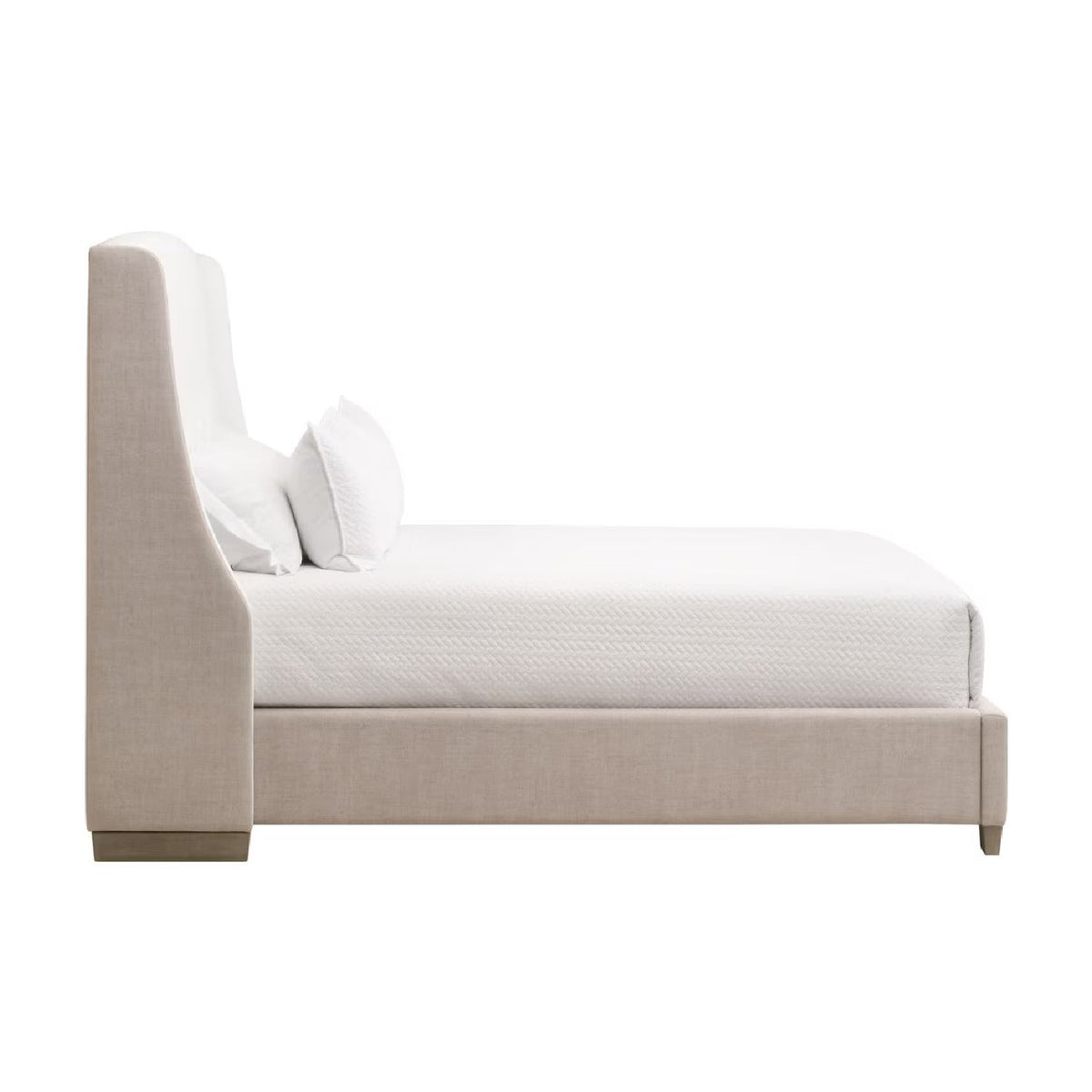 Beige Fabric Bed | Living Essentials Sloan
