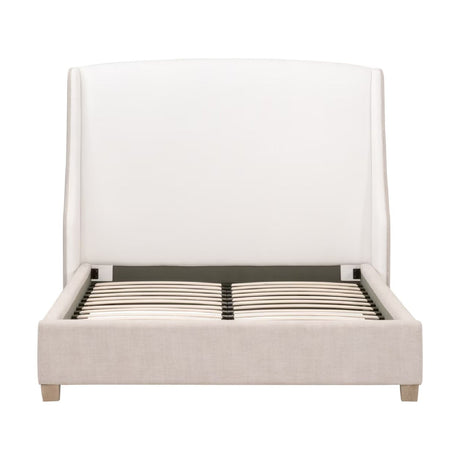 Beige Fabric Bed | Living Essentials Sloan
