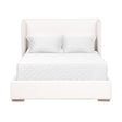 Modern European furniture - White Upholstered Queen Bed - www.oroa.com