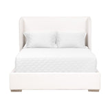 Modern European furniture - White Upholstered Queen Bed - www.oroa.com