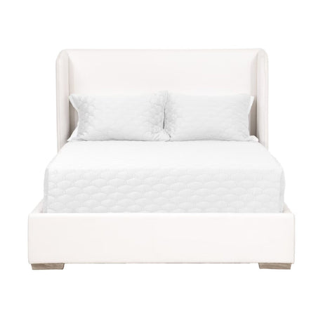 Modern European furniture - White Upholstered Queen Bed - www.oroa.com
