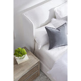 Modern European furniture - White Upholstered Queen Bed - www.oroa.com