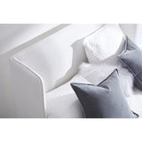 Modern European furniture - White Upholstered Queen Bed - www.oroa.com