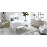 Modern European furniture - White Upholstered Queen Bed - www.oroa.com