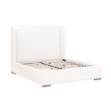 Modern European furniture - White Upholstered California King Bed - www.oroa.com