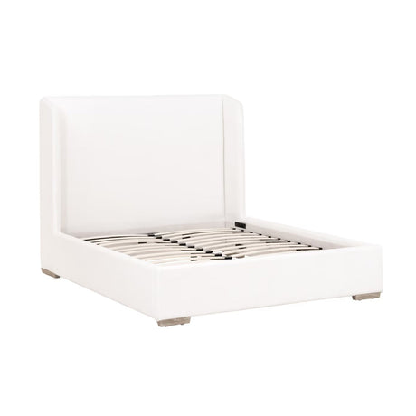 Modern European furniture - White Upholstered California King Bed - www.oroa.com