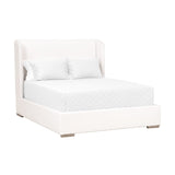 Modern European furniture - White Upholstered California King Bed - www.oroa.com
