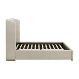 Modern European furniture - Winged Headboard Kind Bed - www.oroa.com