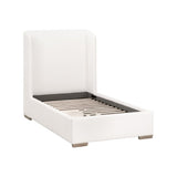 Modern European furniture - White Upholstered Twin Bed - www.oroa.com