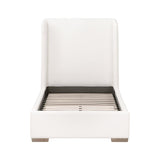 Modern European furniture - White Upholstered Twin Bed - www.oroa.com