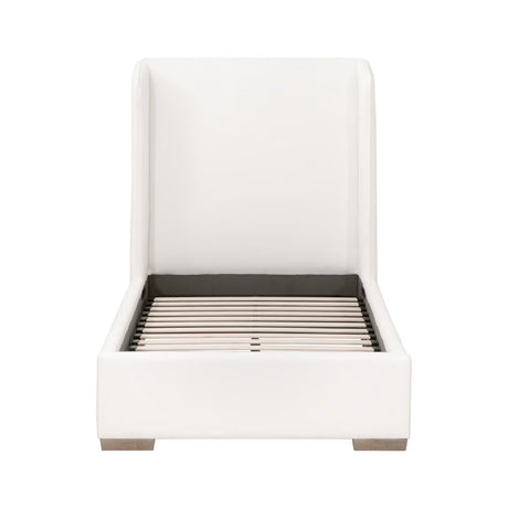Modern European furniture - White Upholstered Twin Bed - www.oroa.com