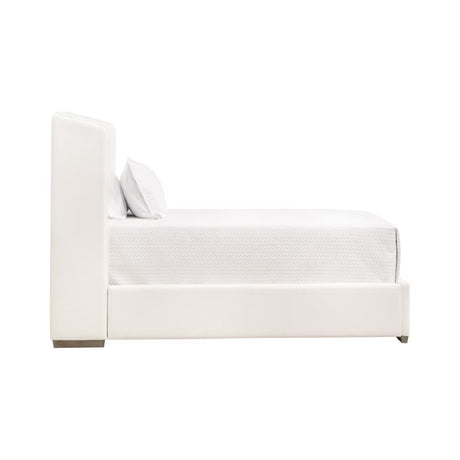 Modern European furniture - White Upholstered Twin Bed - www.oroa.com