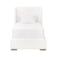 Modern European furniture - White Upholstered Twin Bed - www.oroa.com