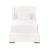 Modern European furniture - White Upholstered Twin Bed - www.oroa.com