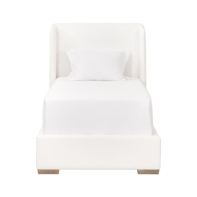 Modern European furniture - White Upholstered Twin Bed - www.oroa.com