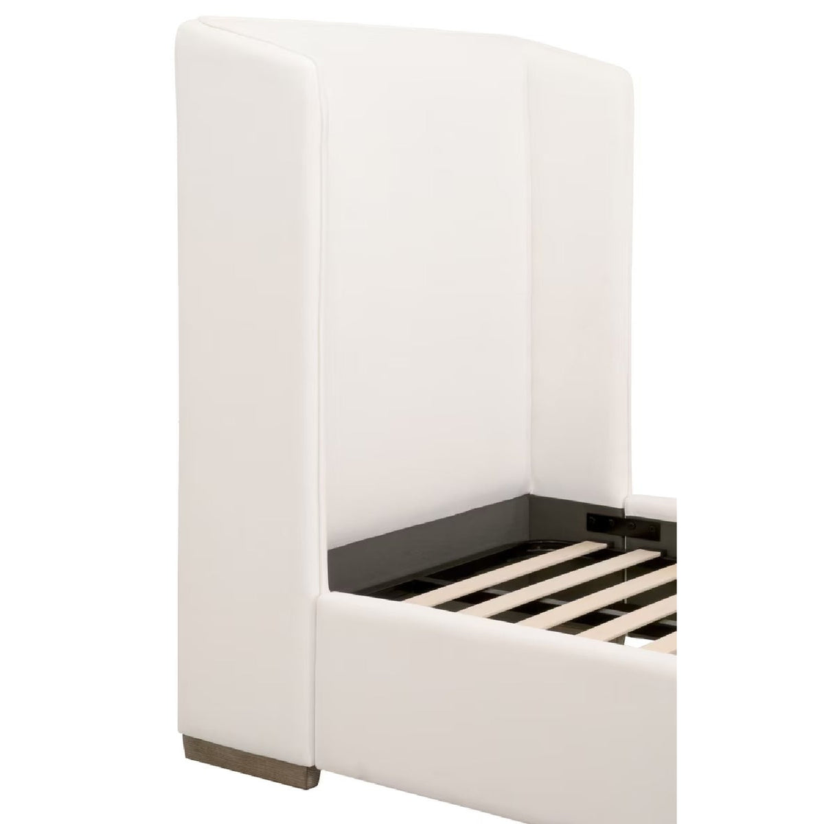 Modern European furniture - White Upholstered Twin Bed - www.oroa.com
