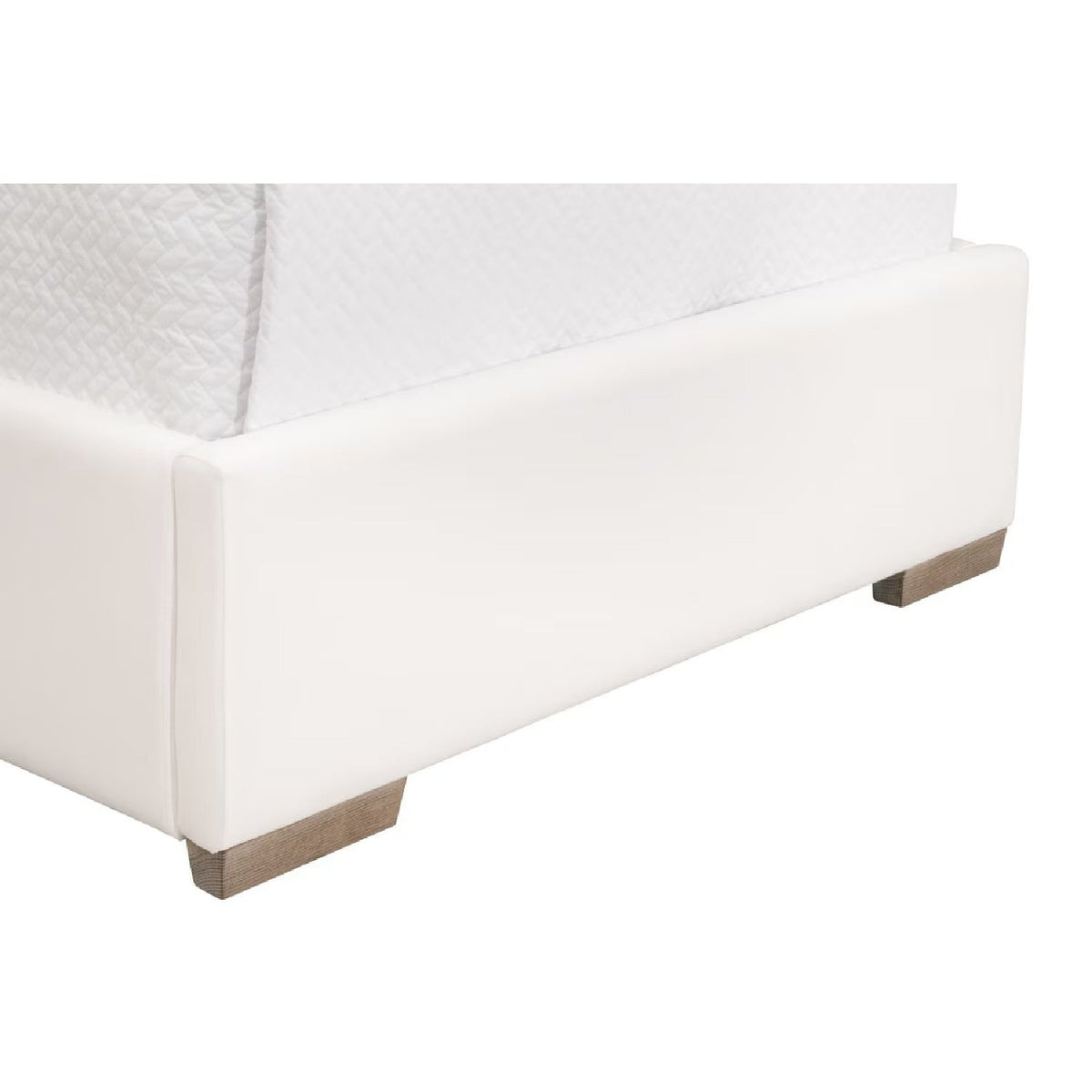 Modern European furniture - White Upholstered Twin Bed - www.oroa.com