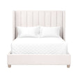 Modern European furniture - Cream Velvet California King Bed - www.oroa.com