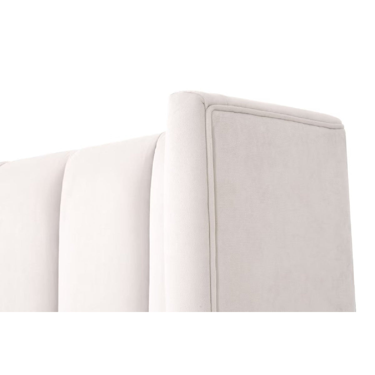 Modern European furniture - Cream Velvet California King Bed - www.oroa.com
