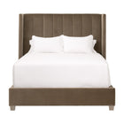 Channeled Velvet King Bed | Living Essentials Chandler