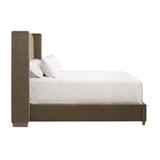 Channeled Velvet King Bed | Living Essentials Chandler