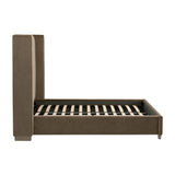 Channeled Velvet King Bed | Living Essentials Chandler