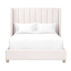 Channeled Velvet King Bed | Living Essentials Chandler