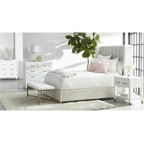 Channeled Velvet King Bed | Living Essentials Chandler