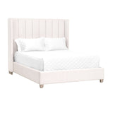 Channeled Velvet King Bed | Living Essentials Chandler
