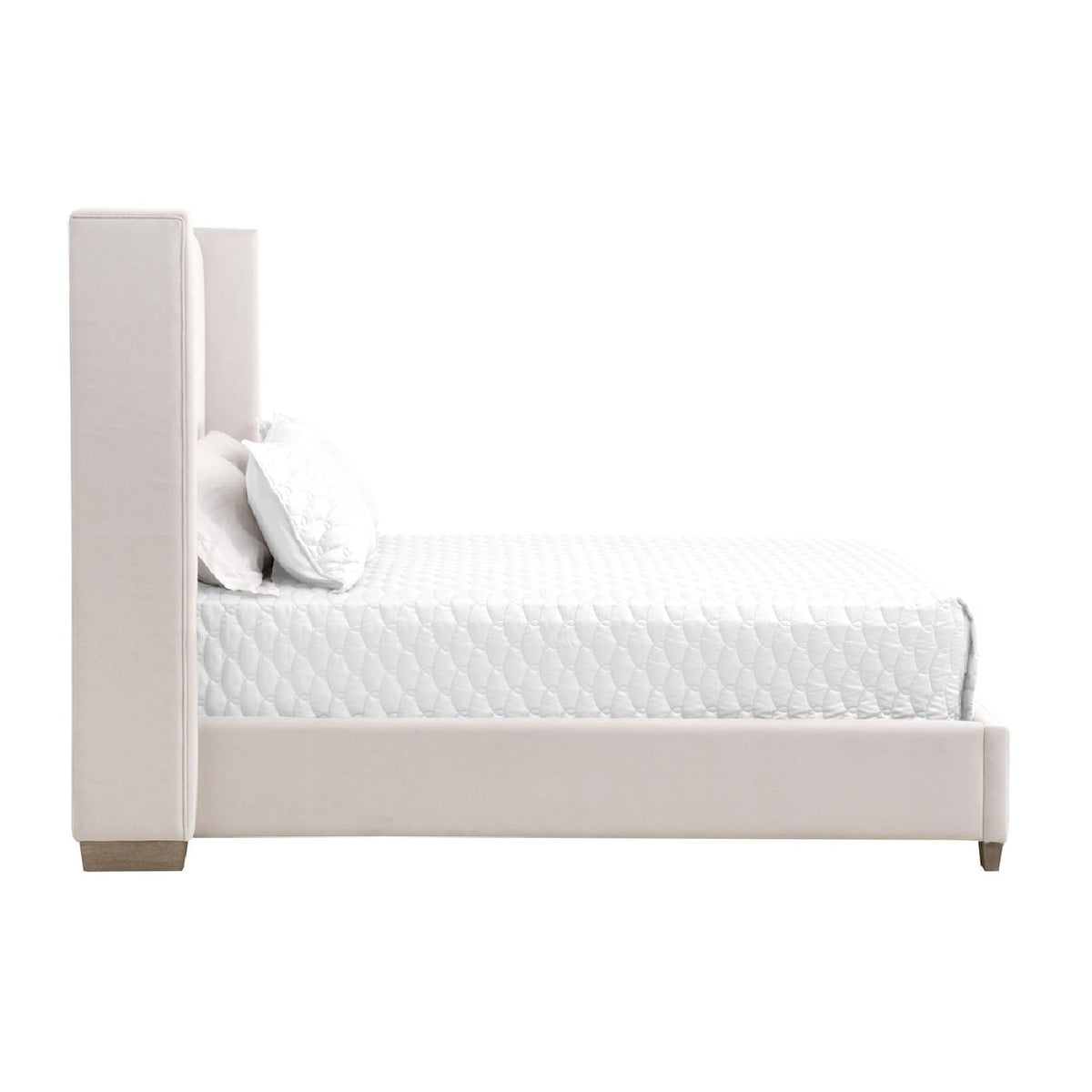 Channeled Velvet King Bed | Living Essentials Chandler