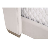 Channeled Velvet King Bed | Living Essentials Chandler