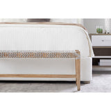 Wing-Shaped Headboard Queen Bed | Living Essentials Balboa