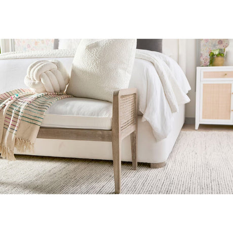 Wing-Shaped Headboard Queen Bed | Living Essentials Balboa