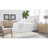 Wing-Shaped Headboard Queen Bed | Living Essentials Balboa