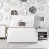 Wing-Shaped Headboard Queen Bed | Living Essentials Balboa